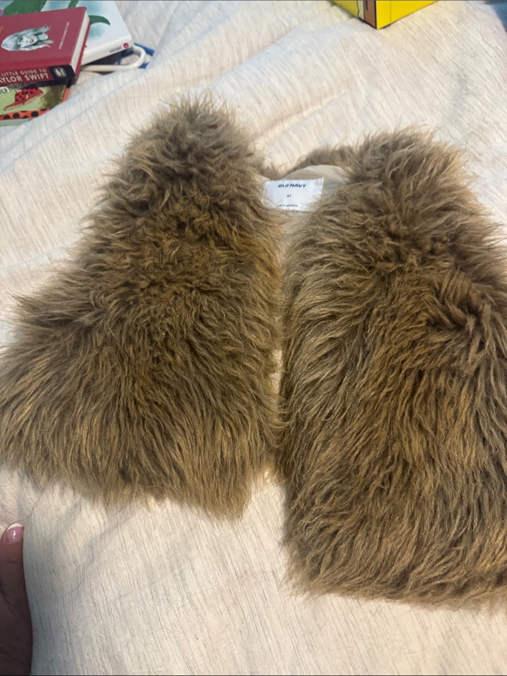Old Navy Kids Faux Fur Vest in Brown